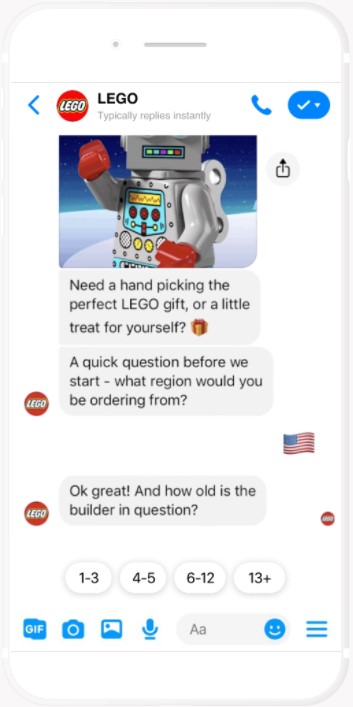 lego sử dụng phần mềm chatbot Chatfuel lego sử dụng phần mềm chatbot Chatfuel
